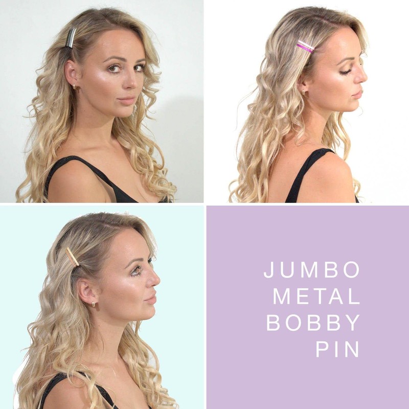 Basic Sense Jumbo Metal Hair Pins Sturdy Strong Bobby Slides