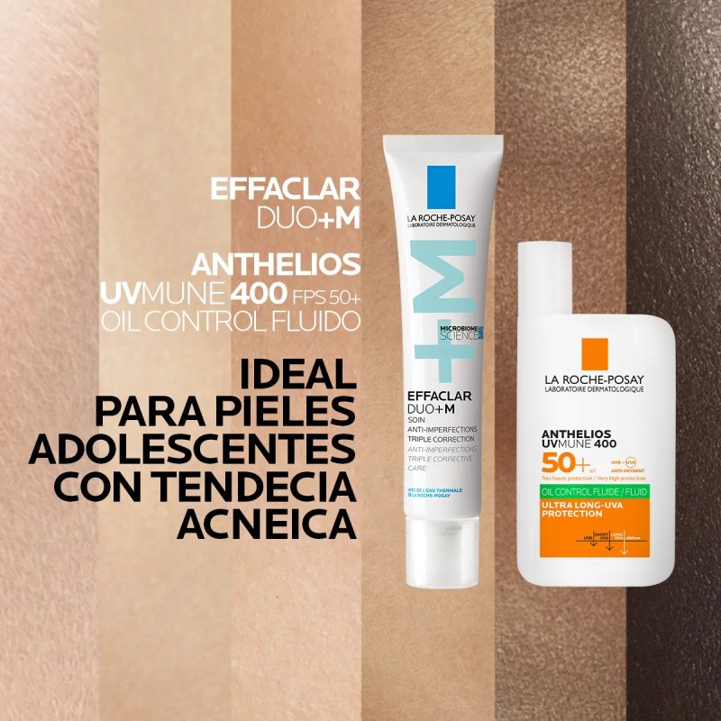 Kit Crema Antiacné Effaclar Duo+m + Protector Solar Anthelios Uvmune