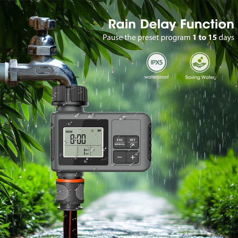 OBEST One Output for Irrigation Computer, Rain Delay, Manual, Automatic