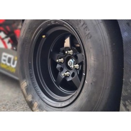 VMS Racing 20 VMS Racing 12X1.5 Drag Wheels Chrome Open End Spline Lug Nuts Forged Steel