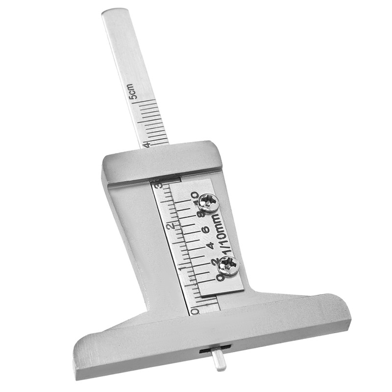 Stainless Steel Tyre Tire Tread Depth Gauge Meter Caliper for