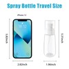 YOLCAR Travel Size Spray Bottle, 100ml Clear Plastic for Beauty