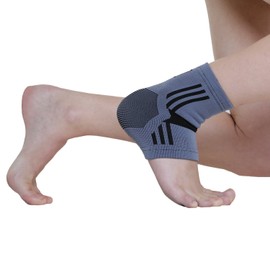 KEDLEY Ankle Support Sleeve | Premium Elasticated Compression Foot Sock | Aiding Rehabilitation, Joint Pain, Sprains, Strains and Arthritis | Protects Against Twisting and Rolling the Ankle (X-Large)