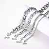Jewellery Mens & Womens Stainless Steel Necklace 9mm 26 inch