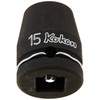 Ko-Ken Tool Co. Impact Socket 6 Square 14400M-15, Side Dimension: