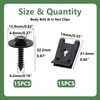Bemaka 30Pcs M4.2 Automotive Body Bolt & U-Nut Clips Kit,