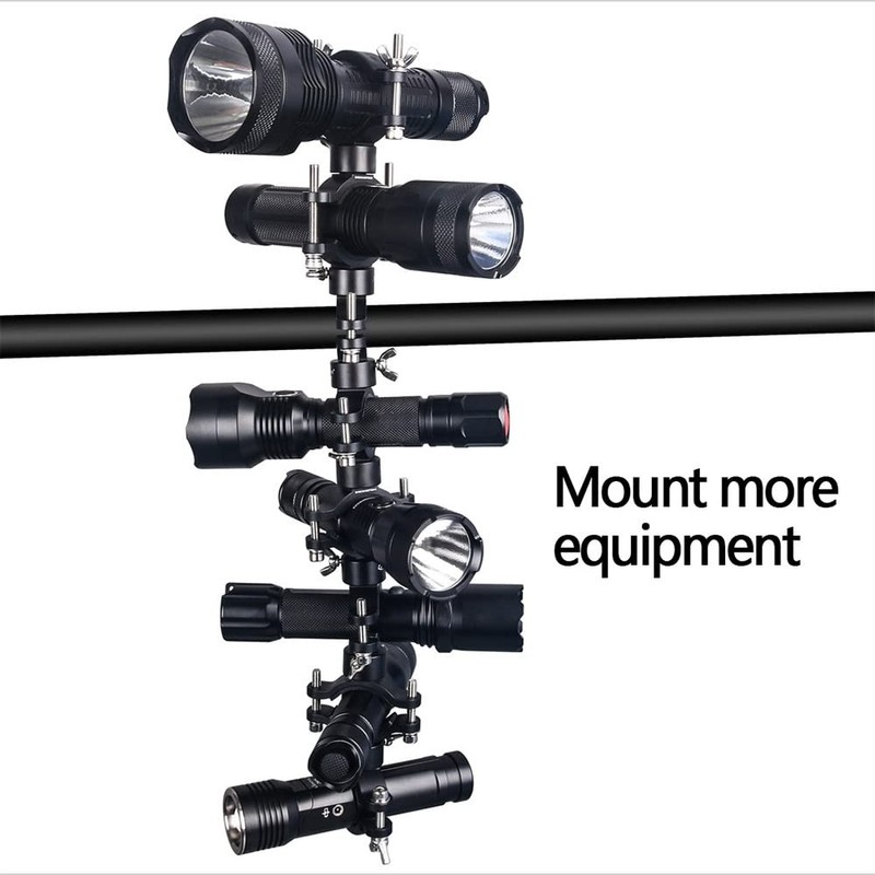 MiOYOOW Bike Flashlight Bracket, Bicycle Front Torch Clip with Soft