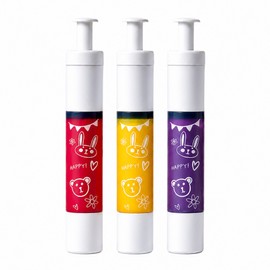 Ai and Momalang Water Nail Pen Water-based Toddler Kids Manicure 3 Types, 1 Set, Purple Grape+Red Berry+Yellow Lemon / 아이랑엄마랑 워터 네일펜 수성 유아 키즈 매니큐어 총 3종, 1세트, 퍼플그레이프+레드베리+옐로우레몬