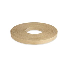Birch Veneer Edge Banding 3/4 inch x 50 ft Pre Glued Wood Adhesive Edging Trim Tape Iron On Flexible Strips Roll Furniture Laminate Glue Plywood Sheets Strips Sheet Band Formica Glue Bendable