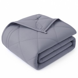 OMYSTYLE Weighted Blanket for Adults (25lbs, 60''x80'') - Queen Size Heavy Throw Blanket, Breathable and Cooling Microfiber Material with Premium Glass Bead for All Season Use, Machine Washable, Grey