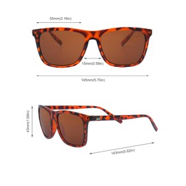 FOURCHEN 2pcs Sunglasses mens, UV400 Protection Sunglasses Men Sun Glasses Travel Driving Fishing Sports Cycling Eyewear sunglasses for Men (BLACK+leopard)