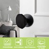UFURMATE Door Handle Covers, 2Pcs Black Decorative Round Door Knob