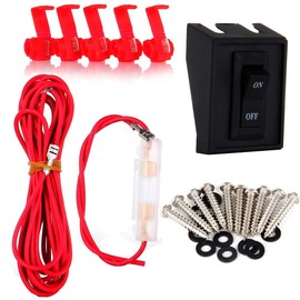 LBRST 10x Cab Roof Marker Lights Assembly+Wiring Pack for 2003-2016 Dodge Ram 1500 2500 3500 Truck SUV 9 LED Smoke Lens Clear Light Top Light Clearance Running Lamp Cab Roof Running Light