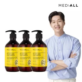Mediol 메디올 탈모완화 비듬각질개선 약산성 샴푸 우디허발 480ml 3개 [메디올 우디허발 샴푸 480ml 3개] Mediole Hair Loss Relief Dandruff and Scalp Improvement Mild Acid Shampoo Woody Herbal 480ml 3 Pack [Mediole Woody Herbal Shampoo 480ml 3 Pack]
