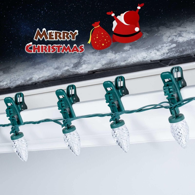 C9 68Ft Led Christmas String Lights 100 LED with Quick