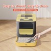 LCZLBRRD Upgraded Fully Enclosed Cat Litter Box with Lid, Covered