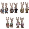 Simulation Straw Rabbit Bunny Easter Decorations Cute Holiday Decor Supplies