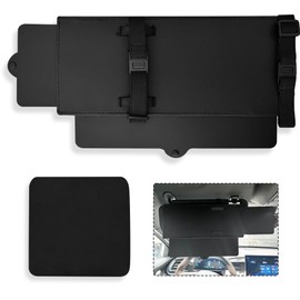 UBRAVE Car Visor Sun Protection Extension, Sun Visor Extension Car, Anti-Glare Sun Visors Adjustable Extension Window Sun Visor, for Glare and UV Radiation Protection (Black/1 Piece)
