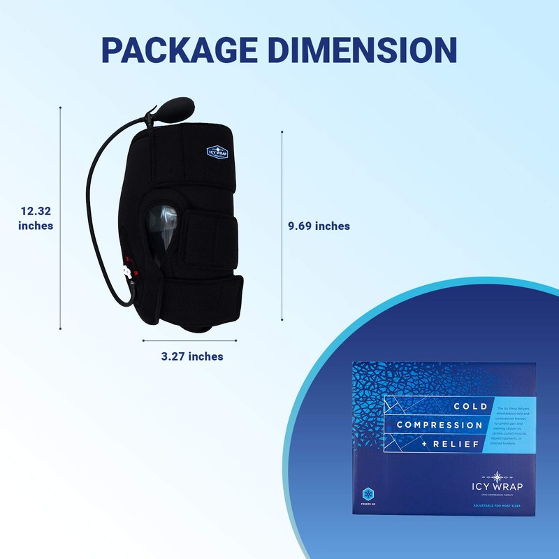 Cold Pack Compression Wrap for Knee by Icy Wrap -