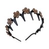 Headbands for Women | Rhinestone Flower Headband for Fringes -