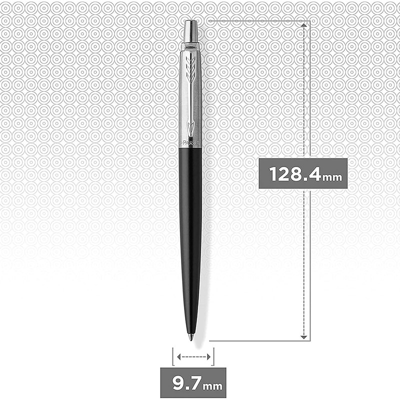 Parker Jotter Ballpoint Pen | Chrome Trim, Bond Street Black