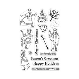 Hero Arts CM578 Clear Stamp Victorian Ice Skates