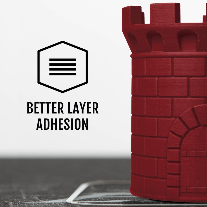 HATCHBOX Matte PLA 3D Printer Filament, Dimensional Accuracy +/- 0.03