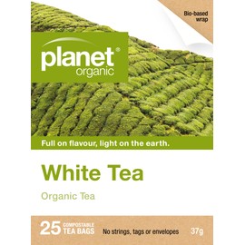 Planet Organic White Herbal Tea 25 Tea Bags