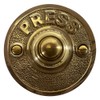 PRESS Retro Push Button Doorbell in Brass (Brass)