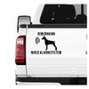 Siviwonder Dobermann Kupiert Noise Alarm System Car Sticker Dog Film