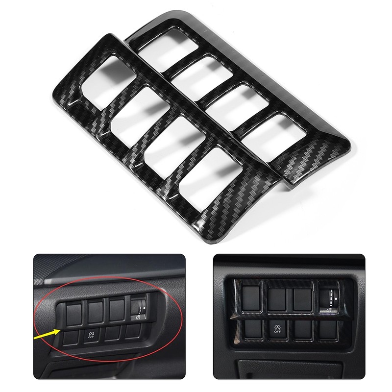 Car Headlight Adjustment Switch Cover Trim Decoration Frame Fit for