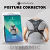 Movibrace Posture Corrector Back Support Brace, Adjustable Shoulder Support, Black
