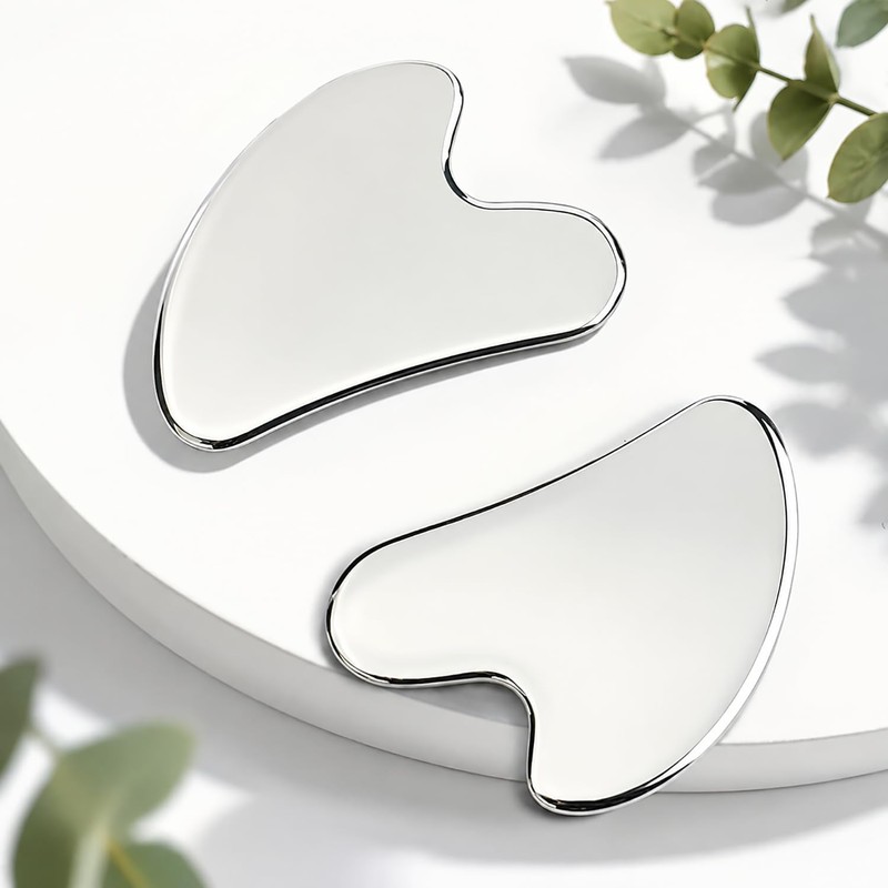 Gua Sha Herramienta de Masaje de Acero Inoxidable Guasha
