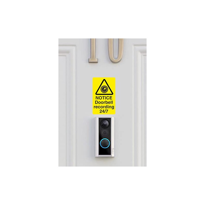 Security Smart Video Door Bell/Doorbell Recording Sticker 40mm x 65mm