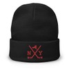 New York Hockey Sticks Retro NY Ranger Winter Beanie Cap
