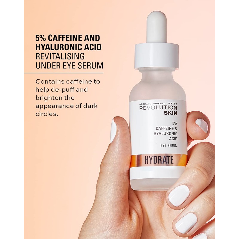 Revolution Skincare 5% Caffeine & Hyaluronic Acid Under Eye Serum,