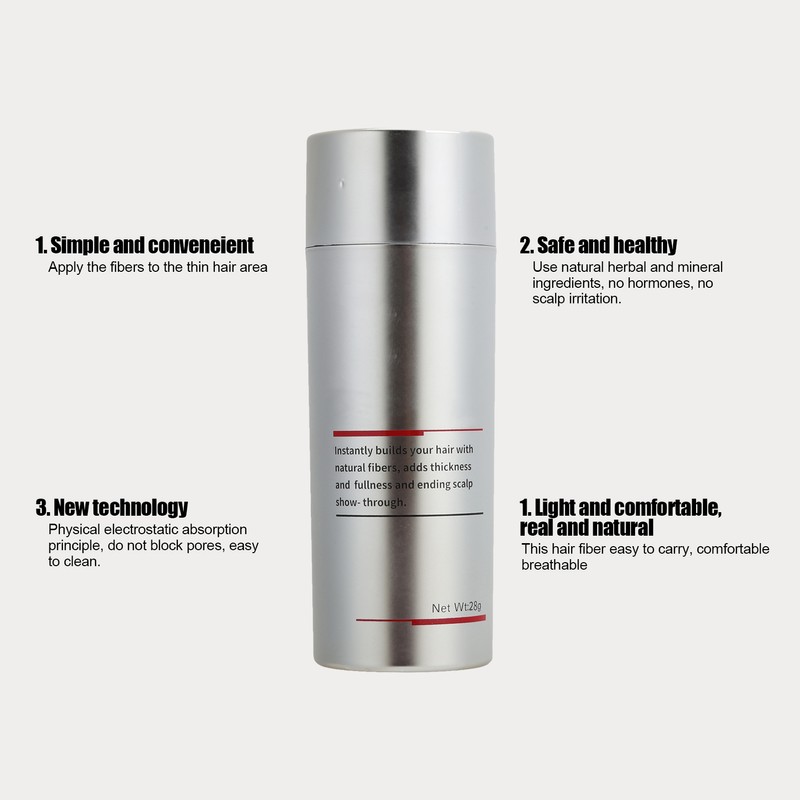 IMMETEE Hair Building Growth Fiber Kit Unisex Hair Thickener Denser