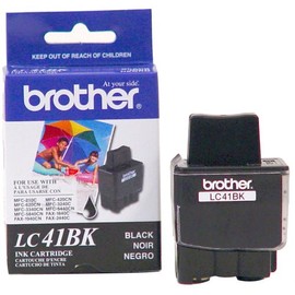 Brother LC41BK Ink Cartridge, 500 Page Yield, Black