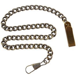 Clip Pocket Watch Chain Watch Twisted Thick Vintage Metal Alloy Watch Chain Link Vest for Your Pocket Watch