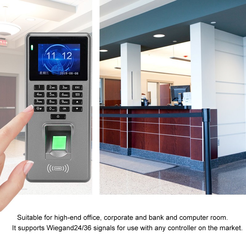 DC 12V 2.8in TFT HD Display Fingerprint Password Card Door
