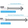 LANZLC Space-Saving Siphon, 1 1/4 Inch Flexible Siphon Drain Hose,