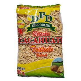 Cacahuate Natural! 🌰 Disfruta del sabor auténtico y saludable del cacahuate natural, ideal para picar entre comidas, añadir a tus ensaladas o preparar tus recetas favoritas. Mitades de Cacahuate Tostado Natural Diprodesa, 902 g