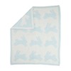 Mud Pie Children's Blue Chenille Bunny Blanket