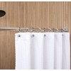 Hermosa Collection White Waffle Shower Curtain Luxury Hotel 100% Pure