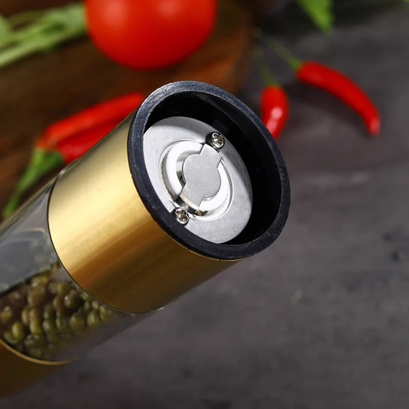 Pepper Mill Professional Refillable Ceramic Rotor Coarseness Adjustable Manual Pepper