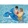 Bestway Blue Whale Ride-On, Kids Inflatable Pool Float with Handles,