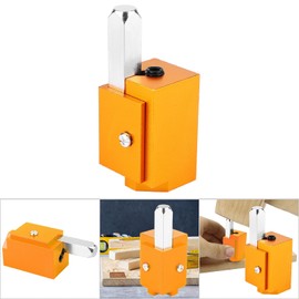 DIY High Accuracy Quick Cutting Right Angle Corner Chisel Square Hinge Recesses Mortising Woodworking Tool for Door Lock Recessed, Hinge Mortises(Golden)