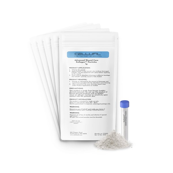 Cellufil Collagen Particles for Advanced Wound Care - Box of