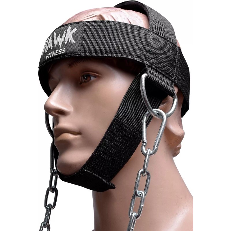 Hawk Sports Neck Harness w/Adjustable Neck Strap & 30" Steel