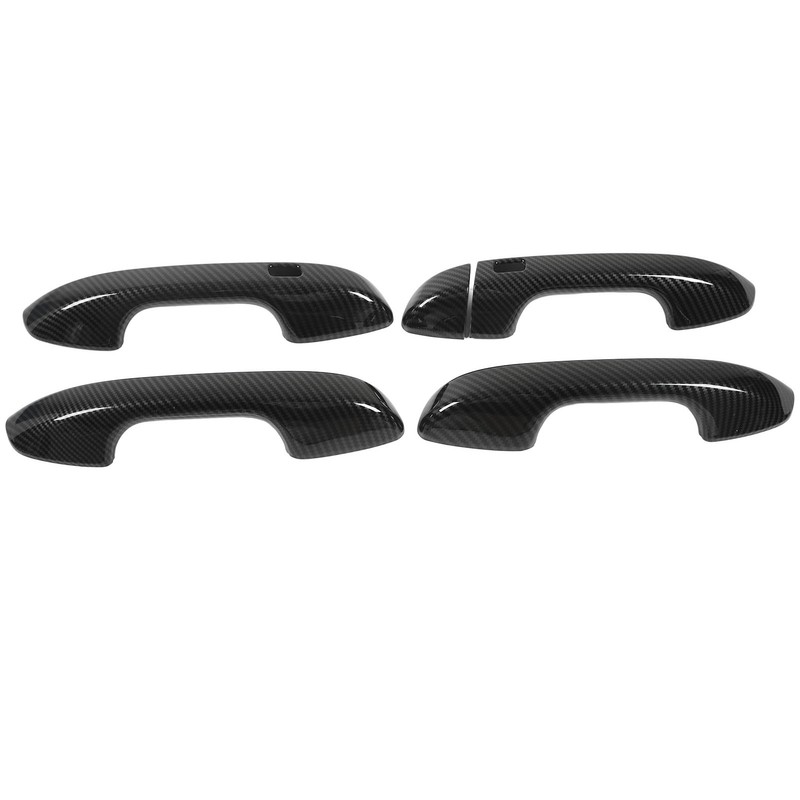 Car Exterior Door Handle Panel Carbon Fiber Style Outer Handle